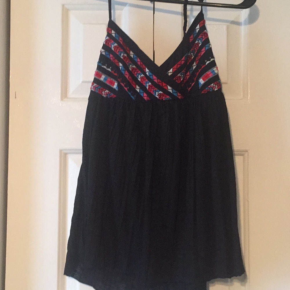 AE embroidered halter top